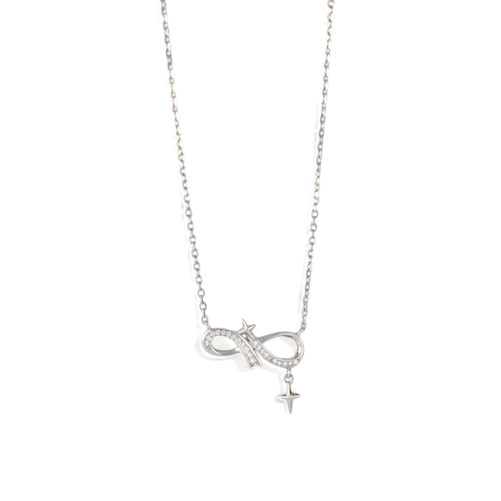 925-Silver Infinity Cross Necklace for Her