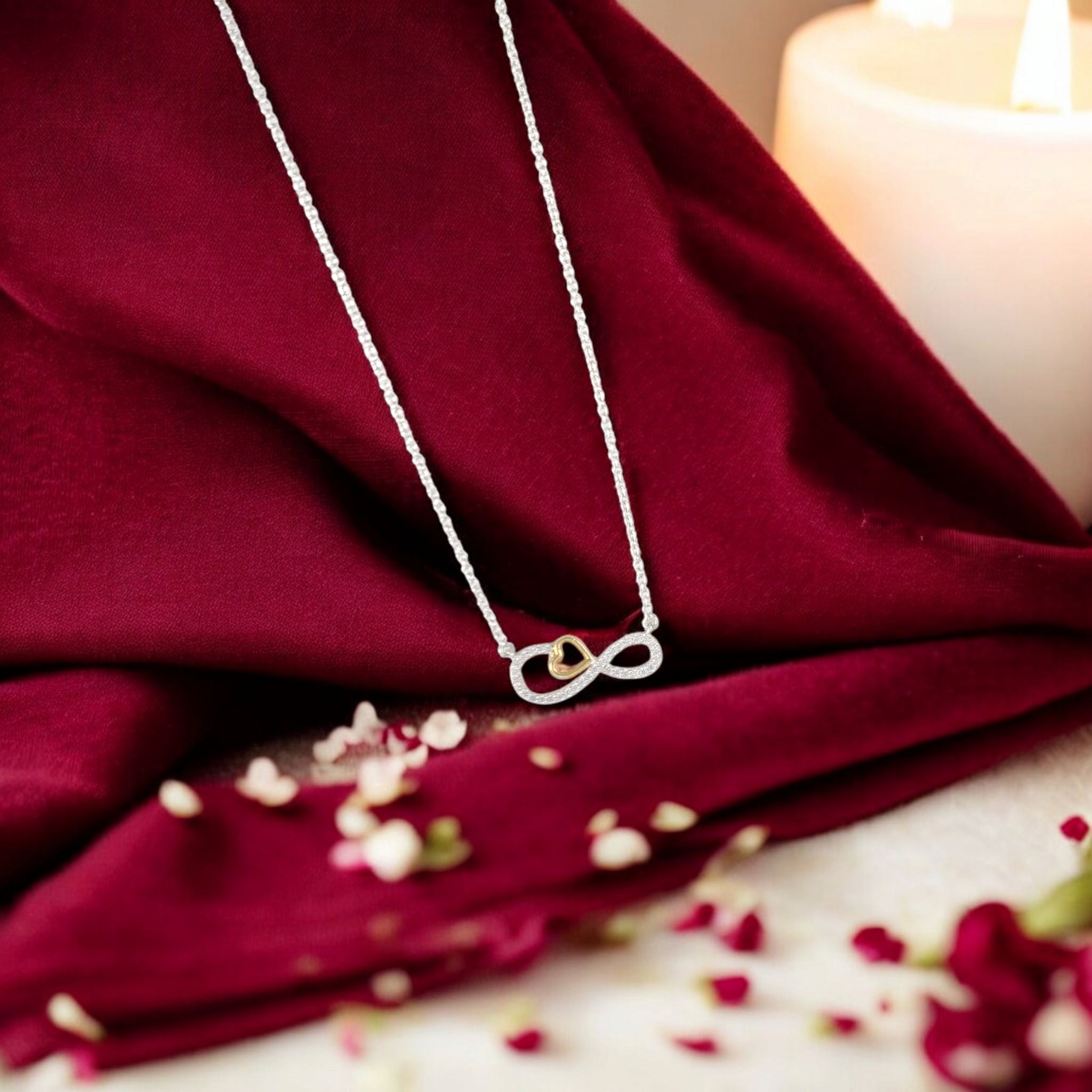 Silver Infinity Love Necklace