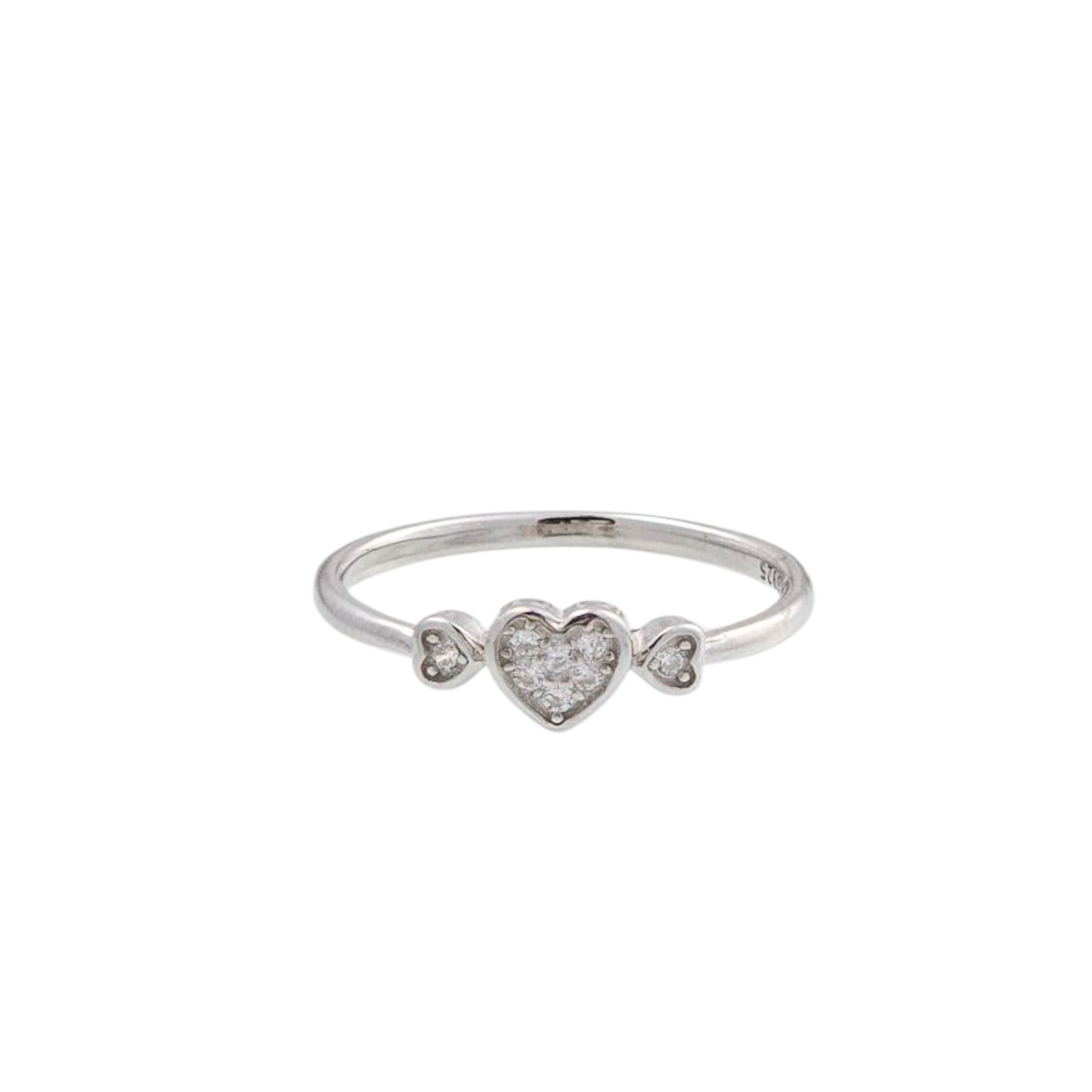 Women 925 Sterling Cubic Zirconia Silver Finger Ring