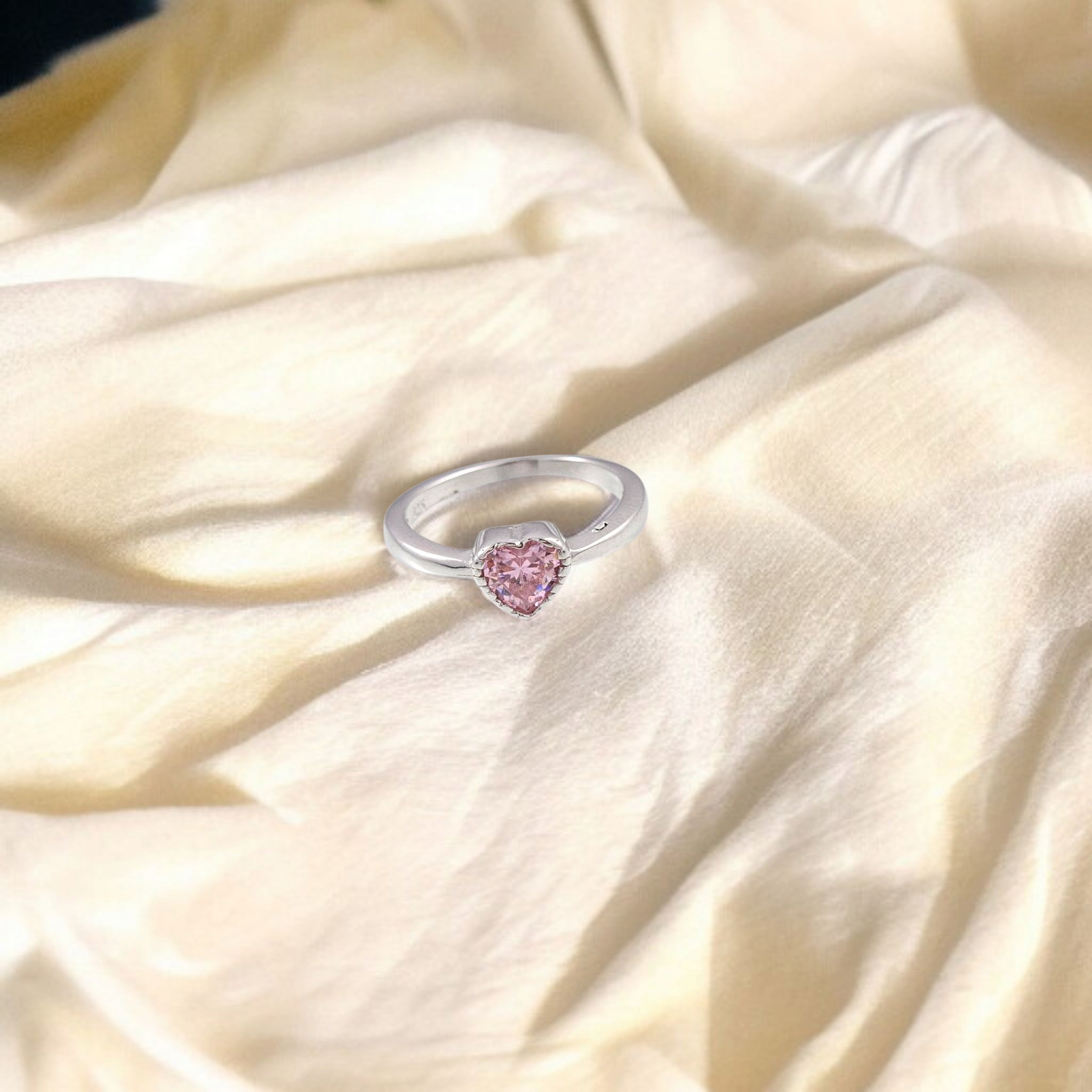 Silver Heartina Ring