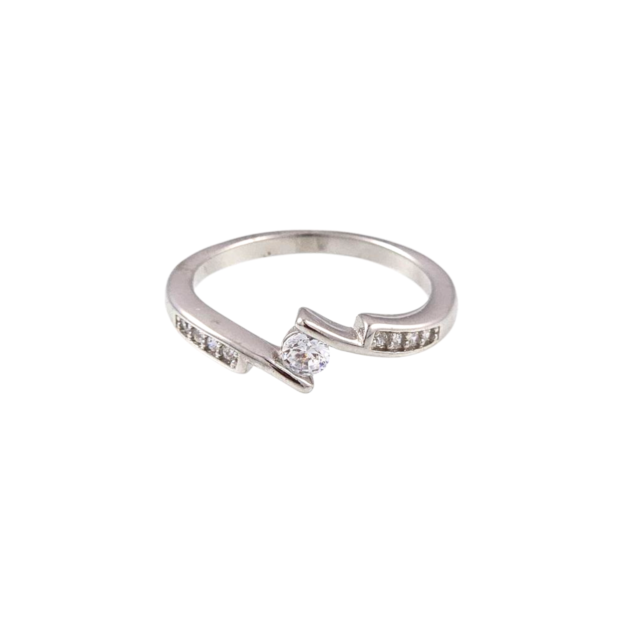 Silver Solitaire Grace Ring