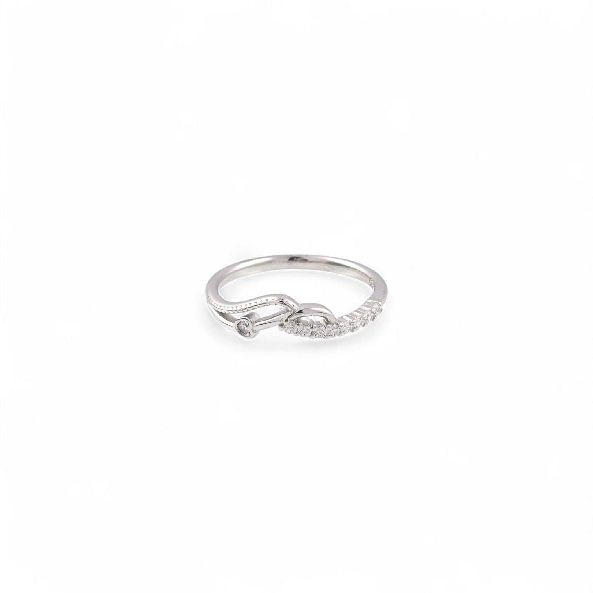 Silver Ripple Ring