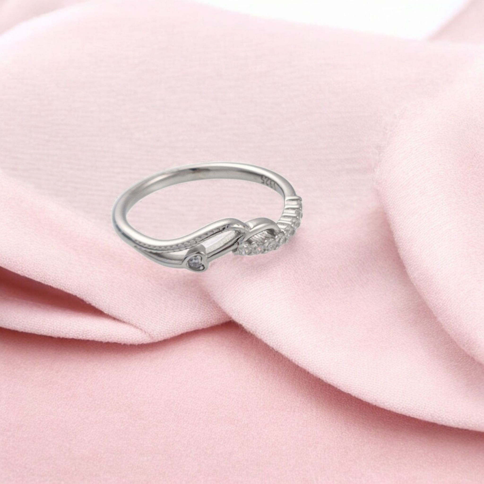 Silver Ripple Ring