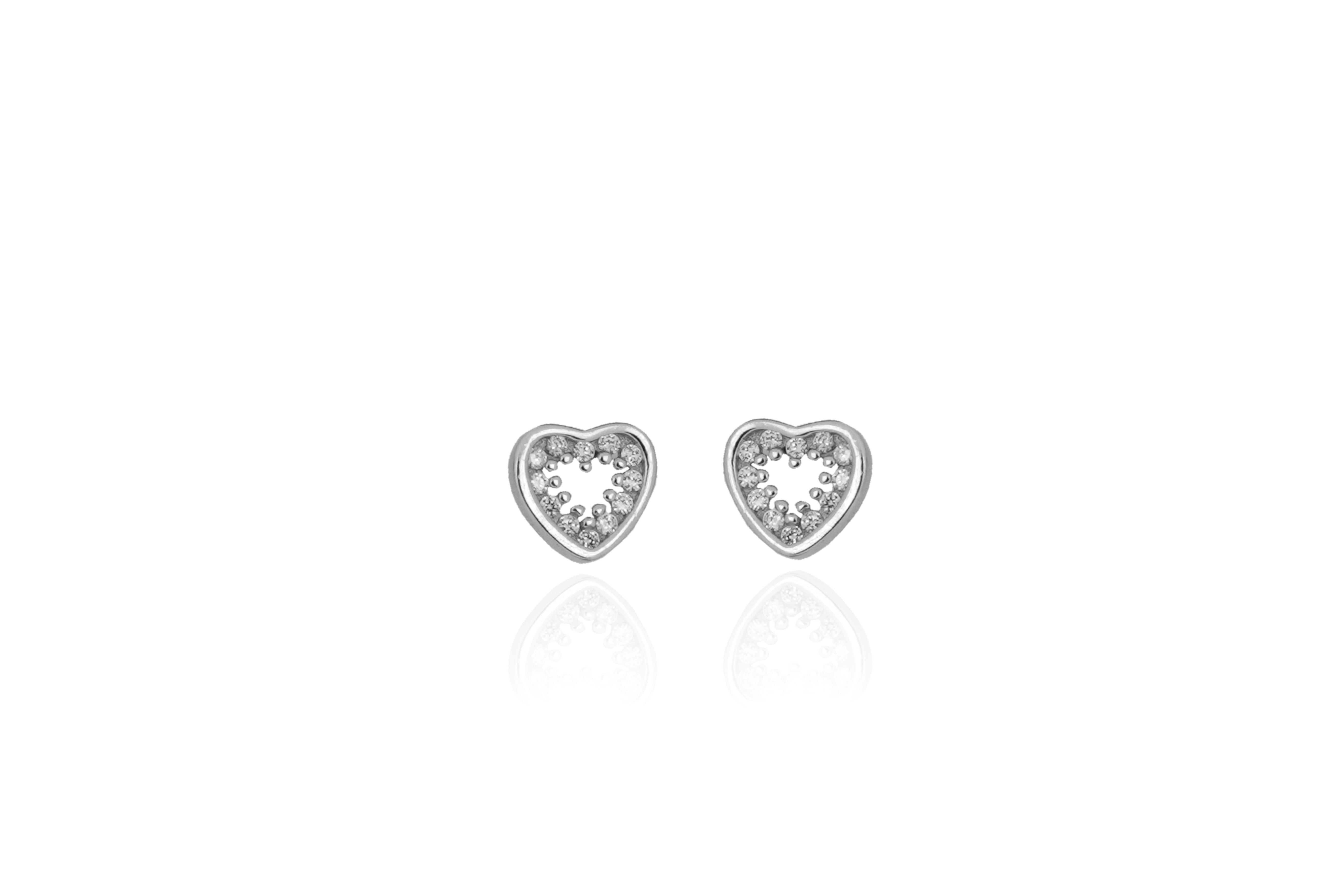 Classy Heart Stud Earrings